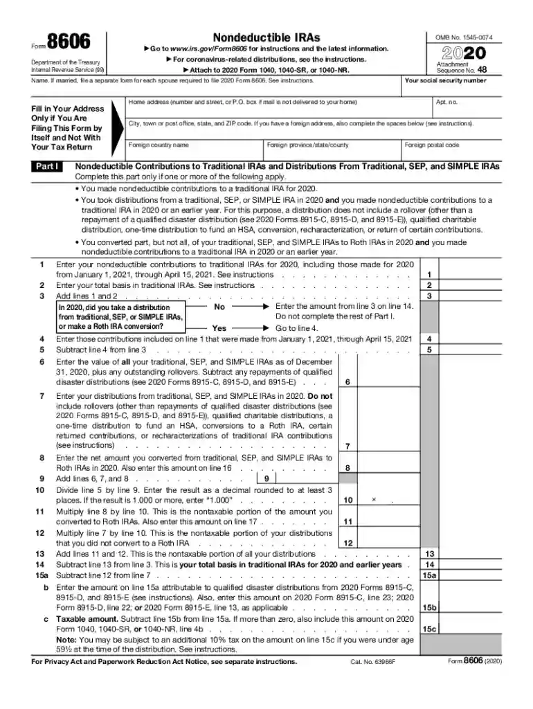 form 8606 instructions Preview on Page 1