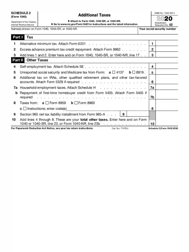 2020 schedule 2 Preview on Page 1