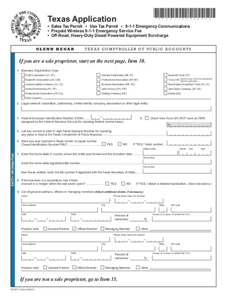 form ap 201 Preview on Page 1