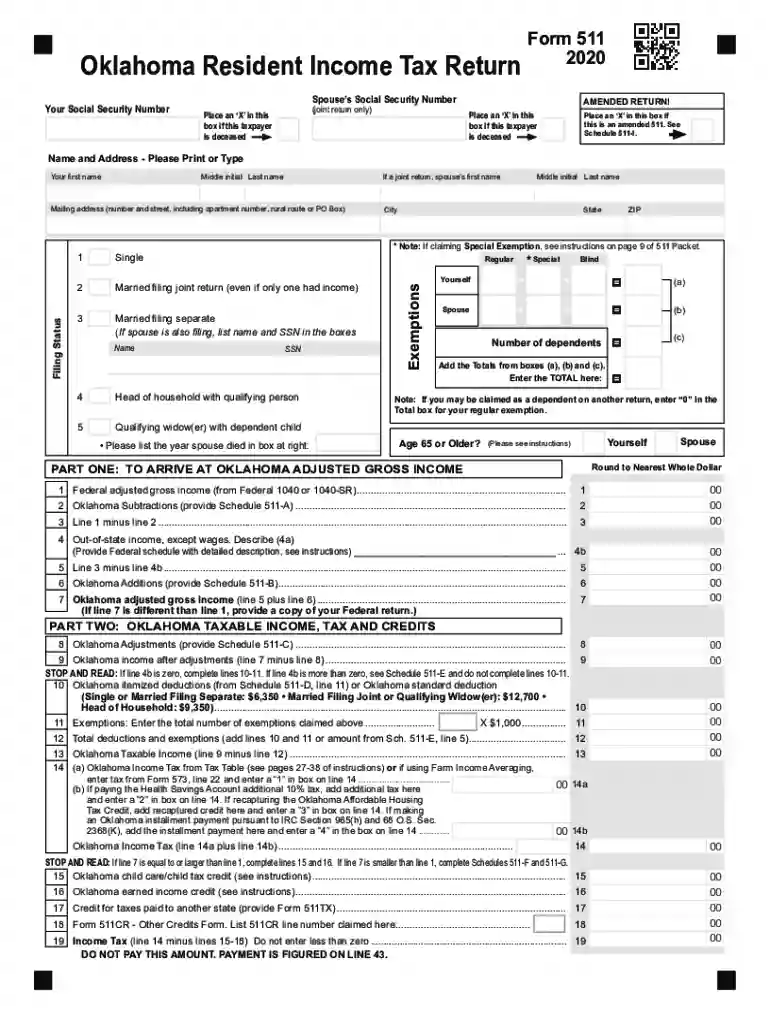 form 511 Preview on Page 1
