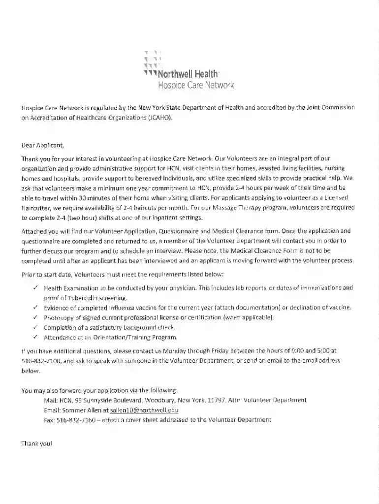 northwell shadowing program 2024 Preview on Page 1