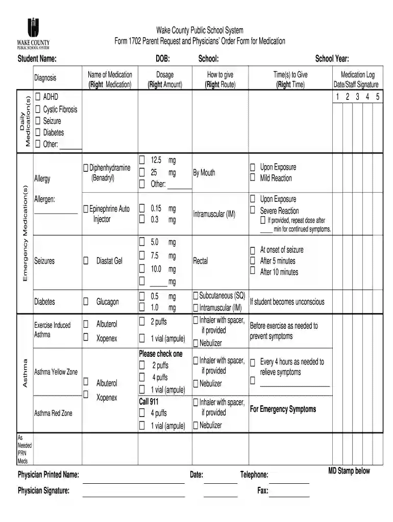 county form medication Preview on Page 1