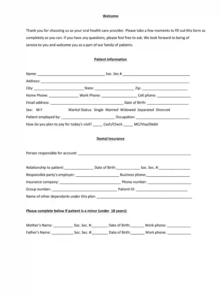 dental routing slip template Preview on Page 1