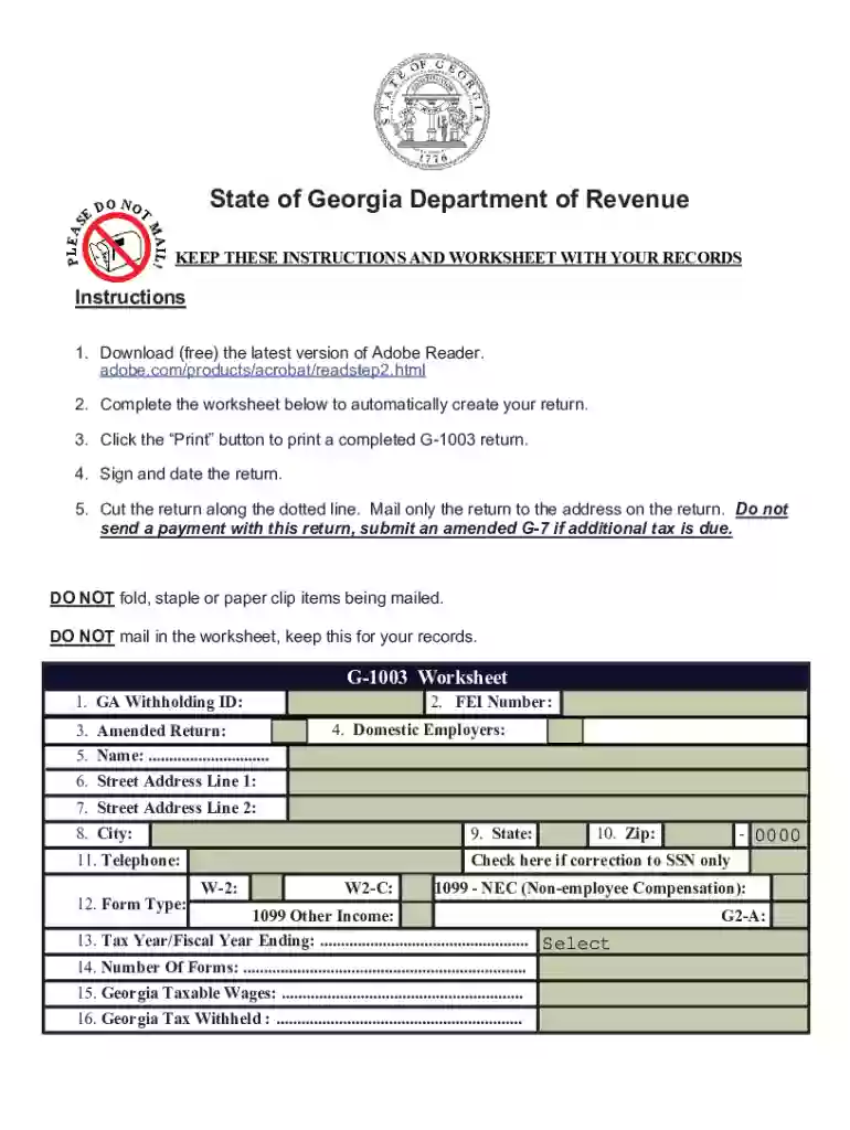 g1003 form Preview on Page 1