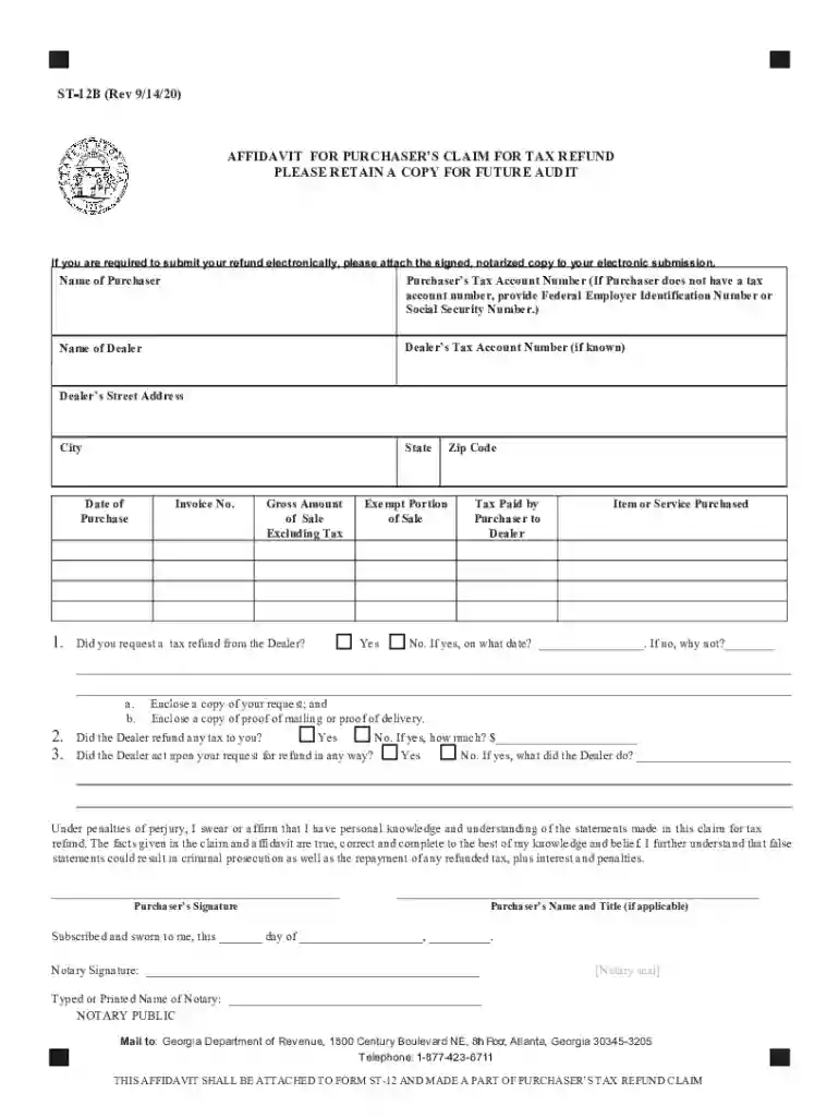 ST-12B (Rev 9 14 20) Preview on Page 1