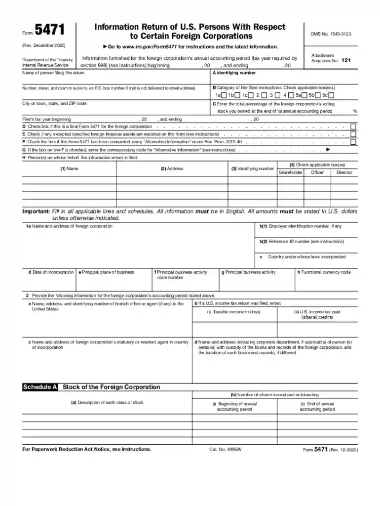5471 form Preview on Page 1