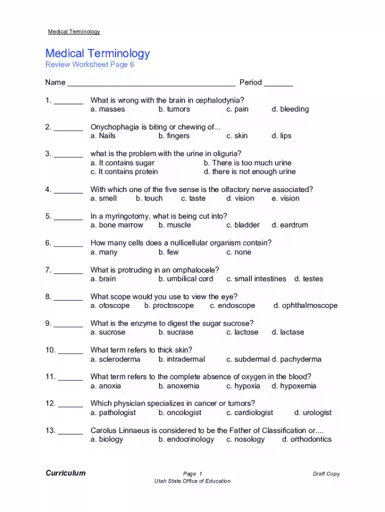 medical terminology pdf Preview on Page 1