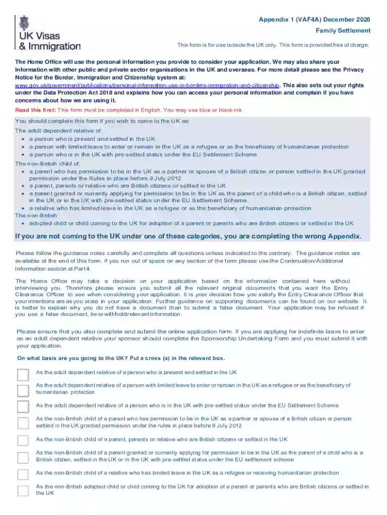 appendix 1 form Preview on Page 1