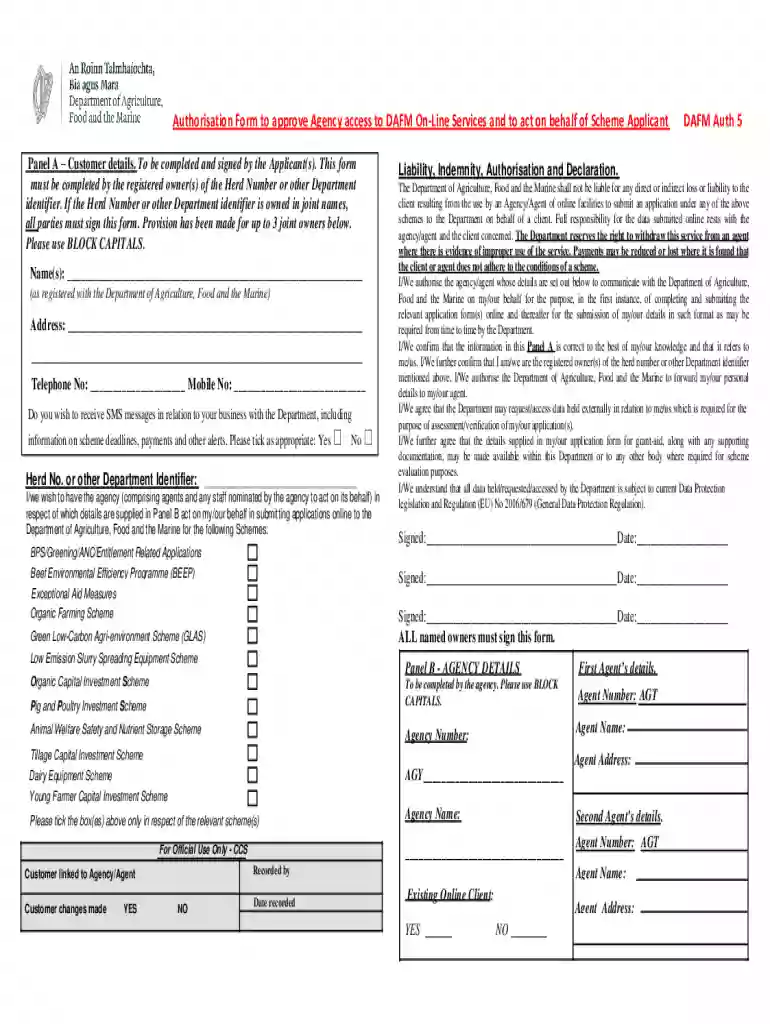 dafm auth 1 Preview on Page 1