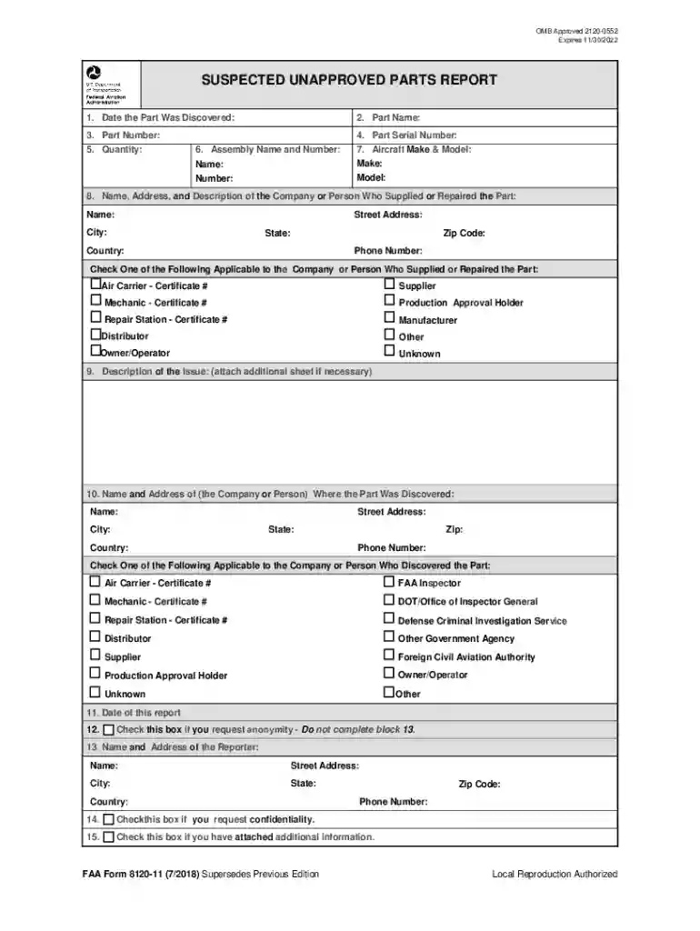 unapproved parts report Preview on Page 1