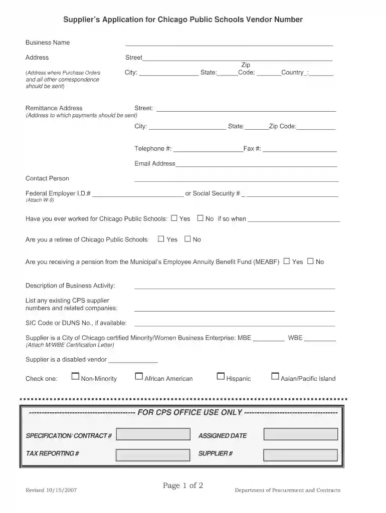 cps vendor Preview on Page 1