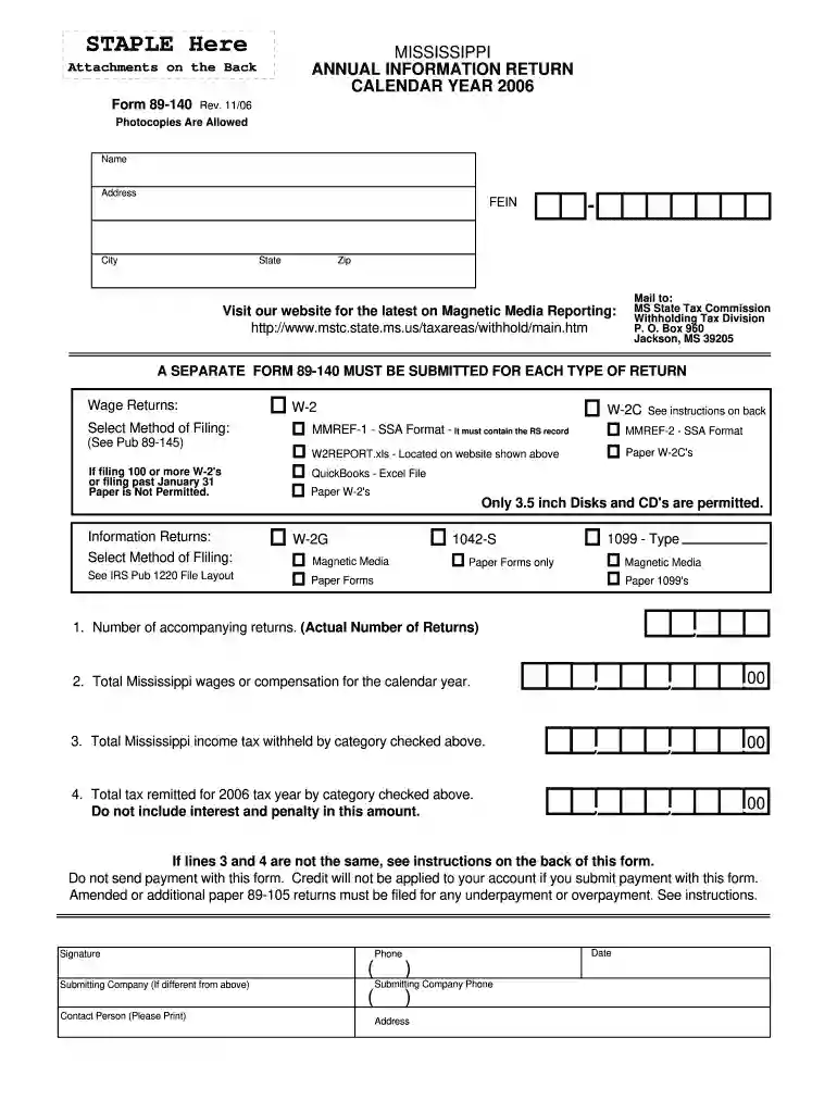 form 89 140 Preview on Page 1