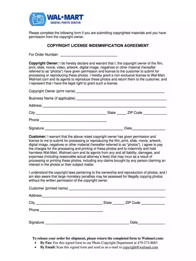 copyright release form Preview on Page 1