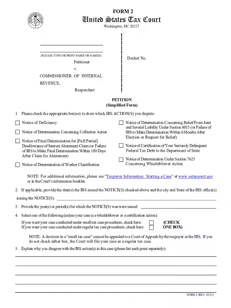 Petition Preview on Page 1