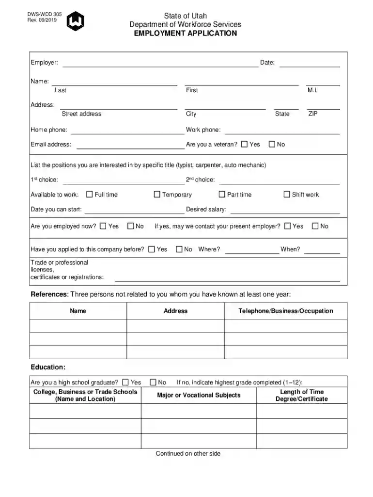 application job Preview on Page 1