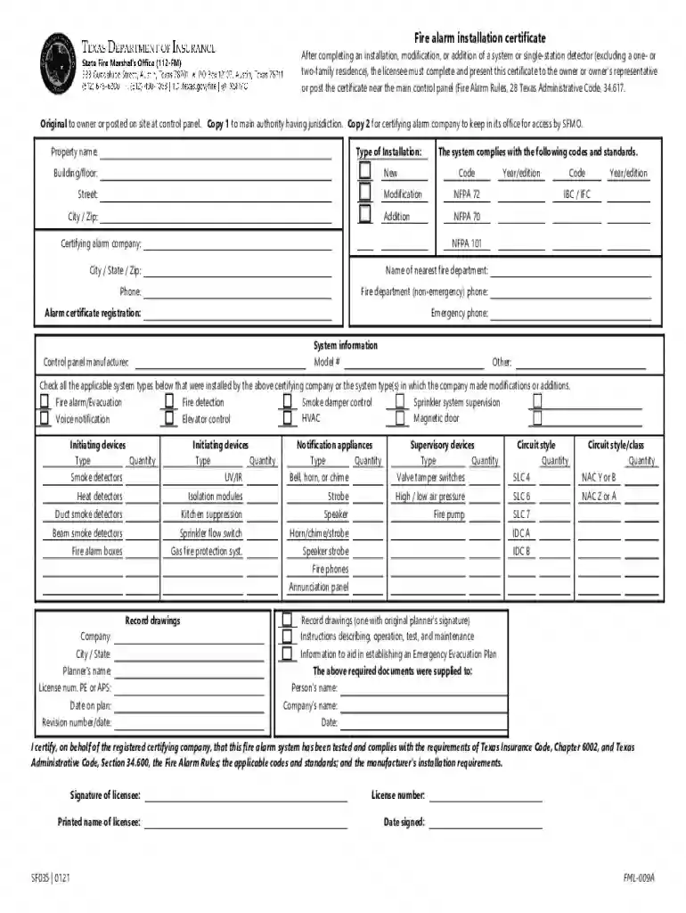 texas fire alarm license test Preview on Page 1