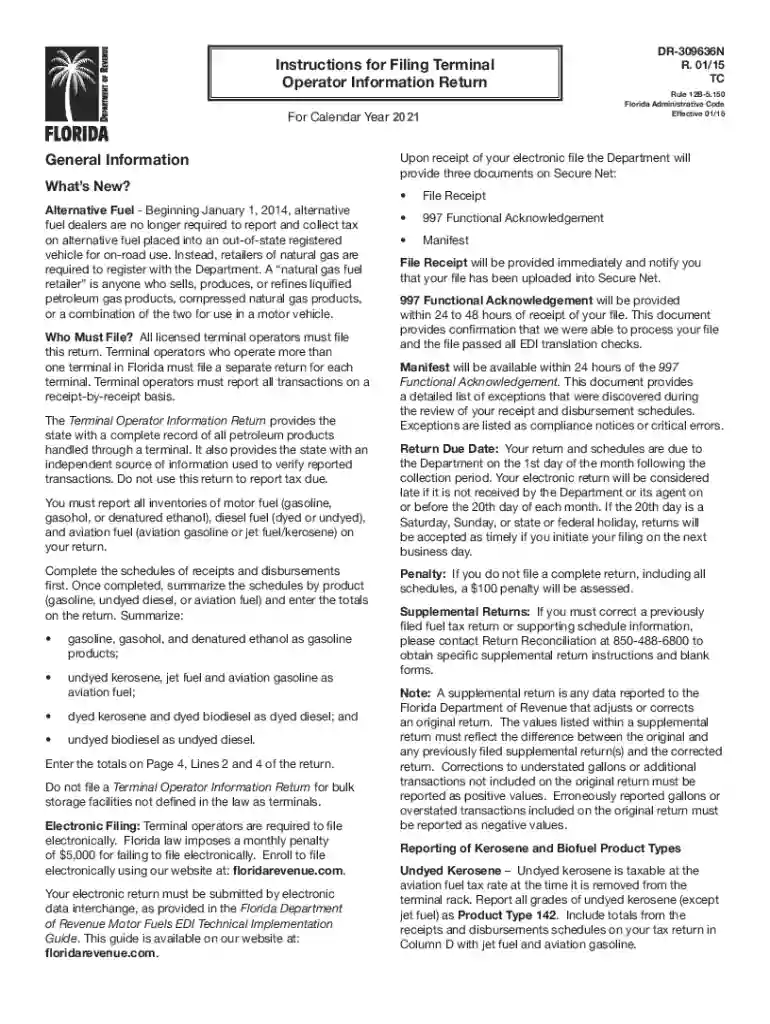 Operator Information Return Preview on Page 1