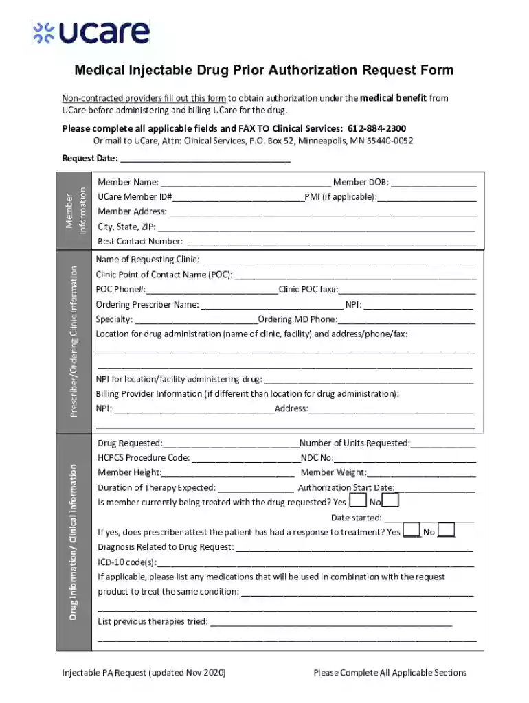 Prior Authorization Medical Injectable for non-par.docx Preview on Page 1