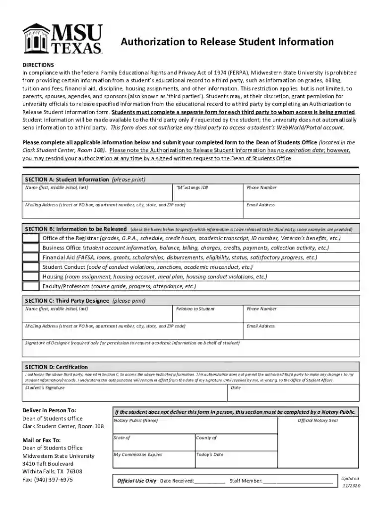 tuition and fees, financial aid, discipline, housing assignments, and other information Preview on Page 1