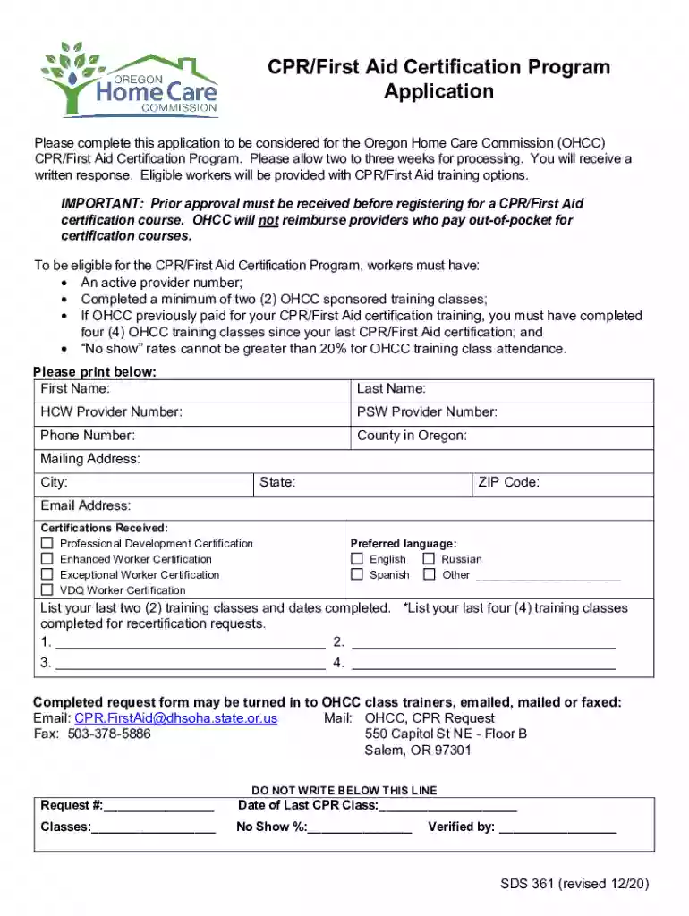 sds361 form Preview on Page 1