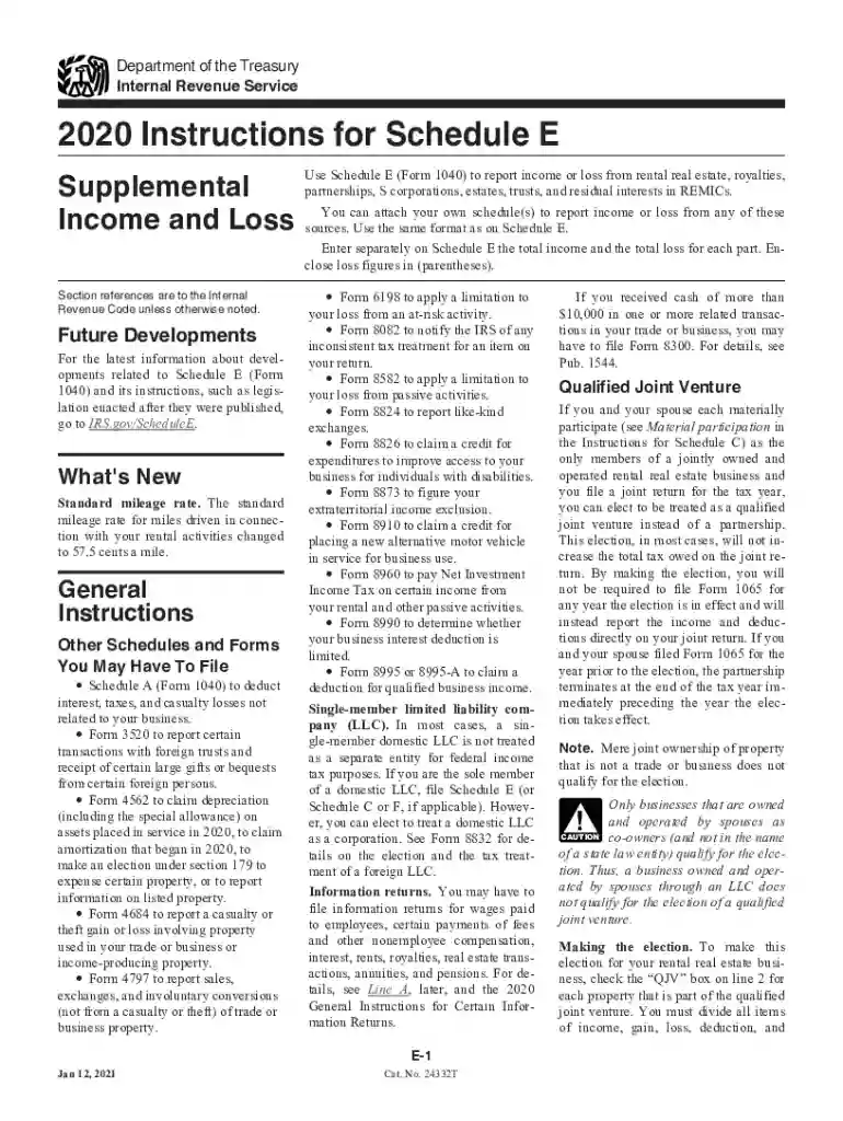 form 8825 instructions Preview on Page 1