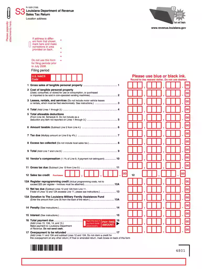 louisiana sales form 2008 Preview on Page 1