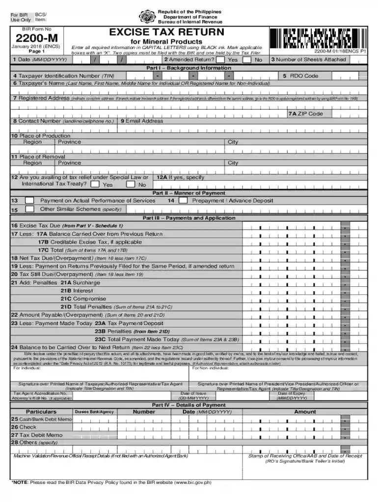bir form 2299 Preview on Page 1