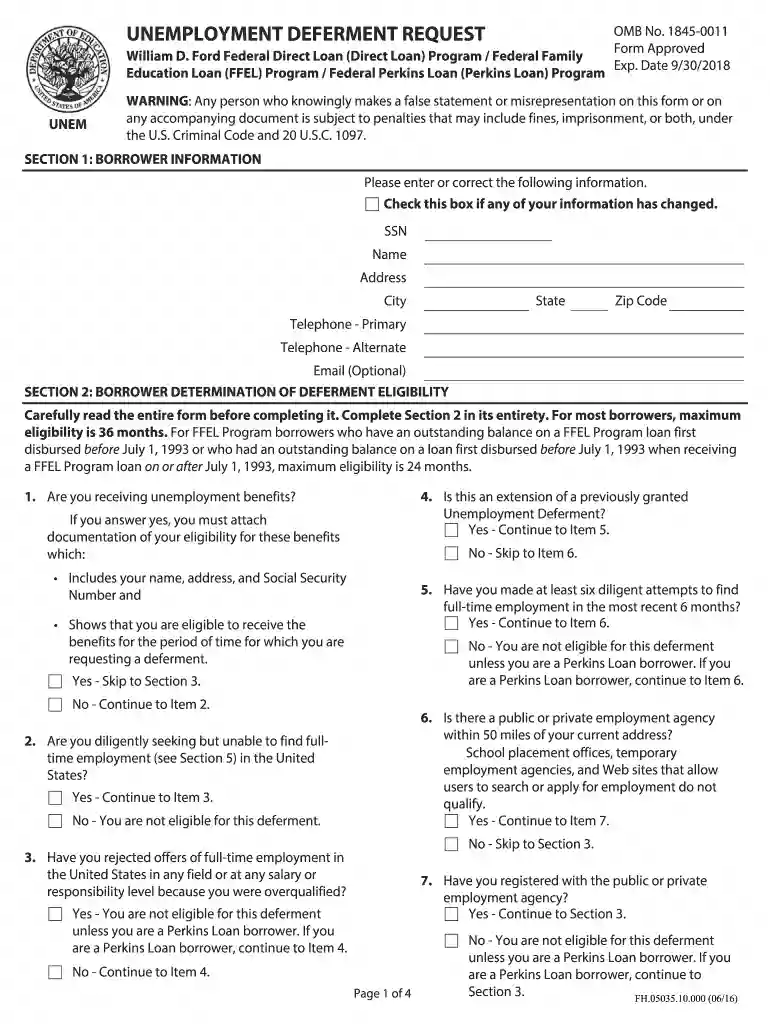cfnc deferment Preview on Page 1