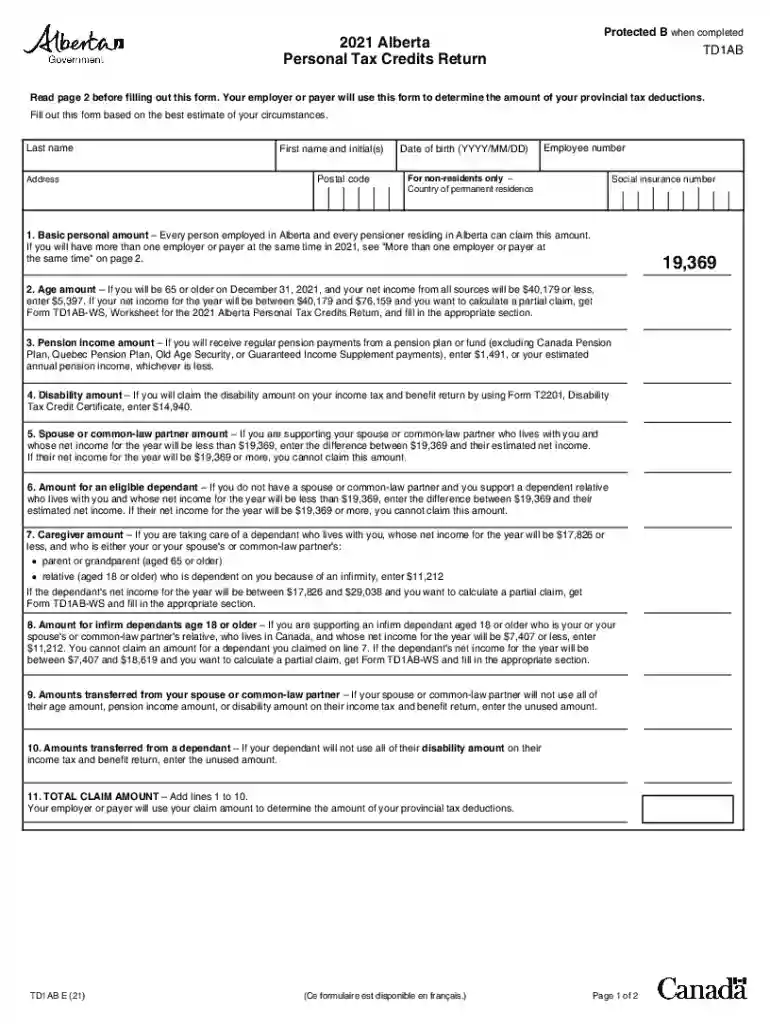alberta tax forms Preview on Page 1