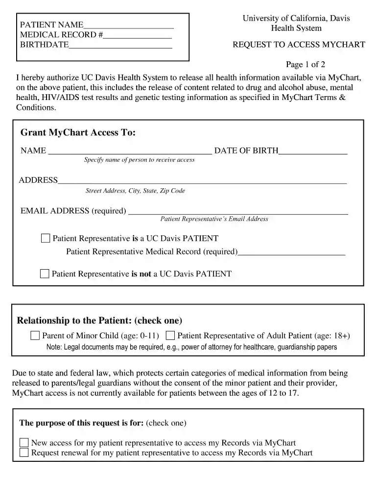 ucdavis my chart Preview on Page 1