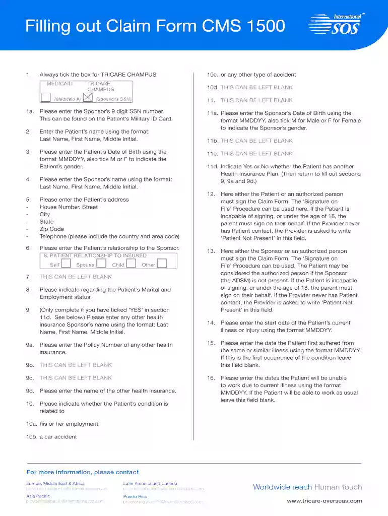 cms 1500 form instructions 2022 Preview on Page 1