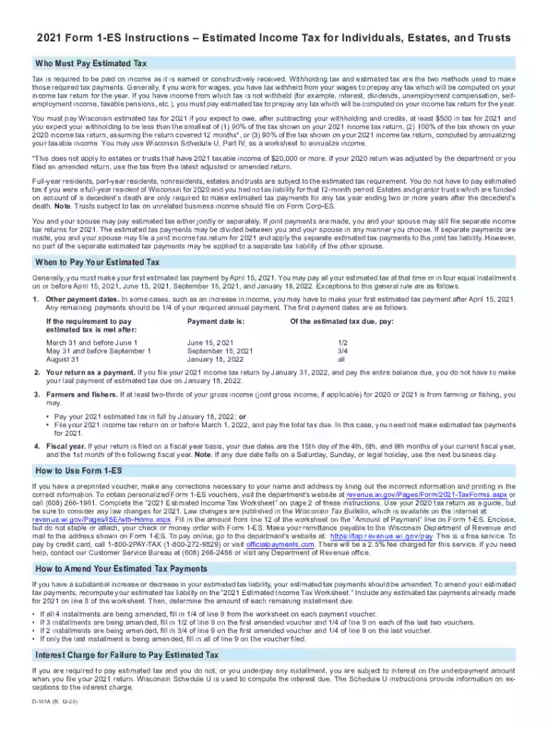 wisconsin estimated tax payment lookup Preview on Page 1