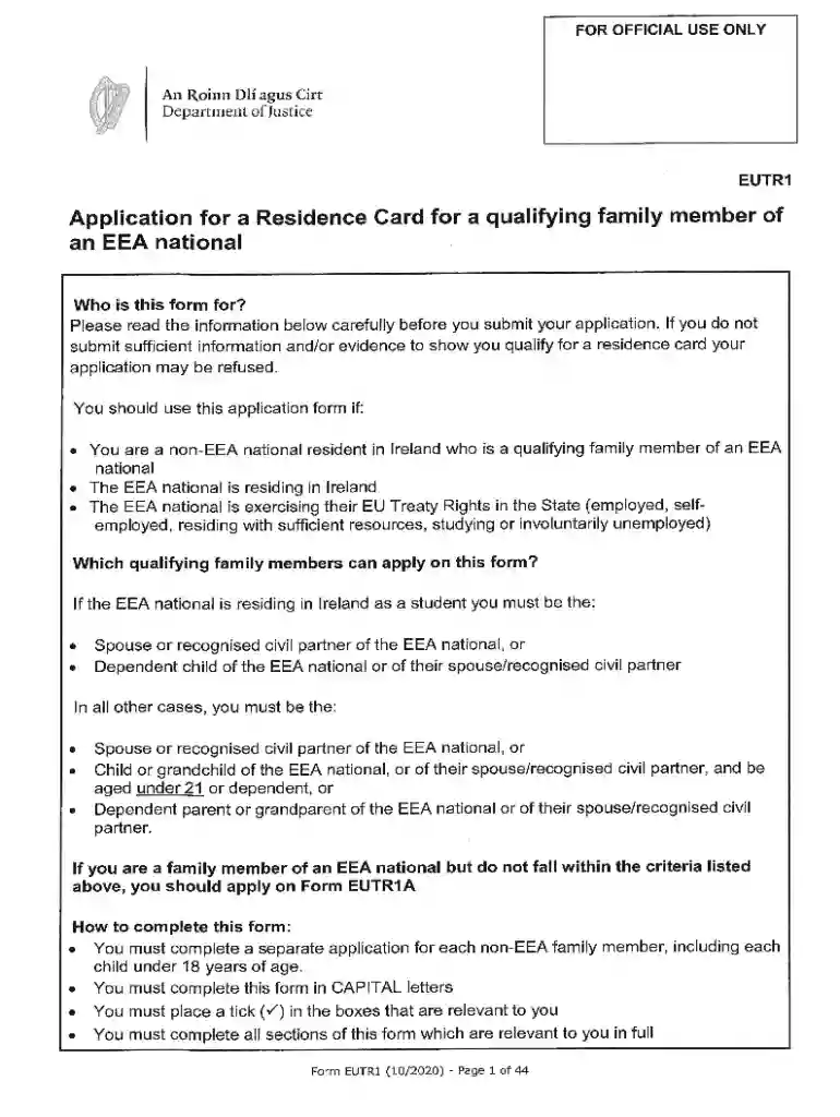 eutr3 form Preview on Page 1