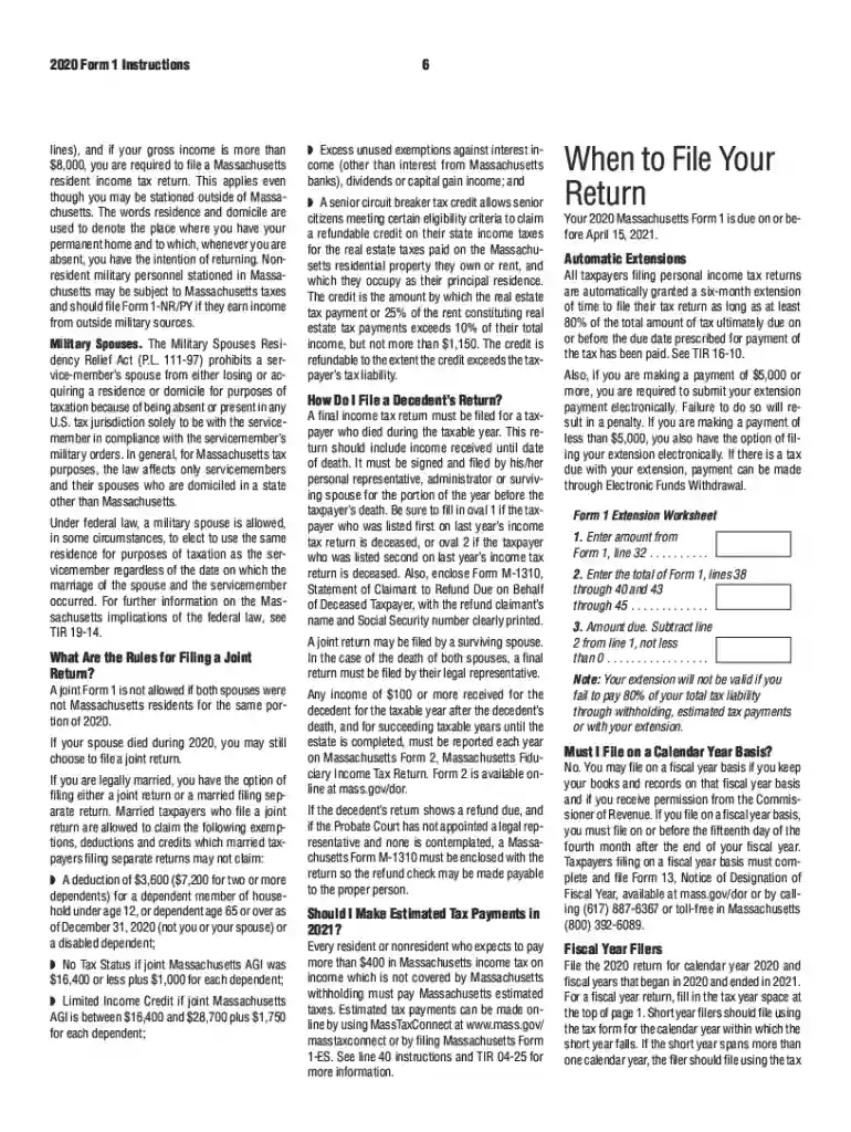 massachusetts tax return print double sided Preview on Page 1