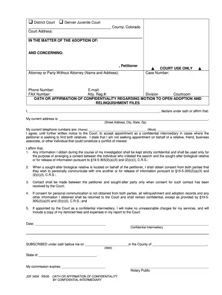 2000 CO JDF 340A Preview on Page 1
