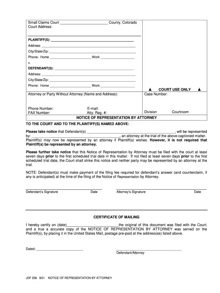 jdf 256 fillable Preview on Page 1