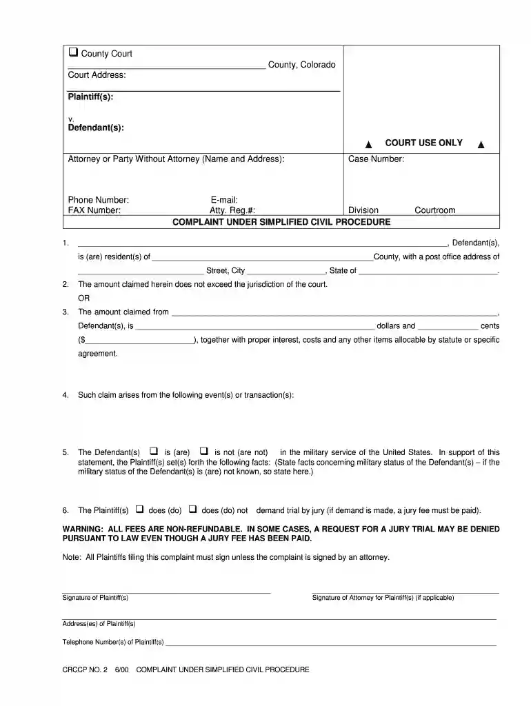 crccp 2 under form Preview on Page 1