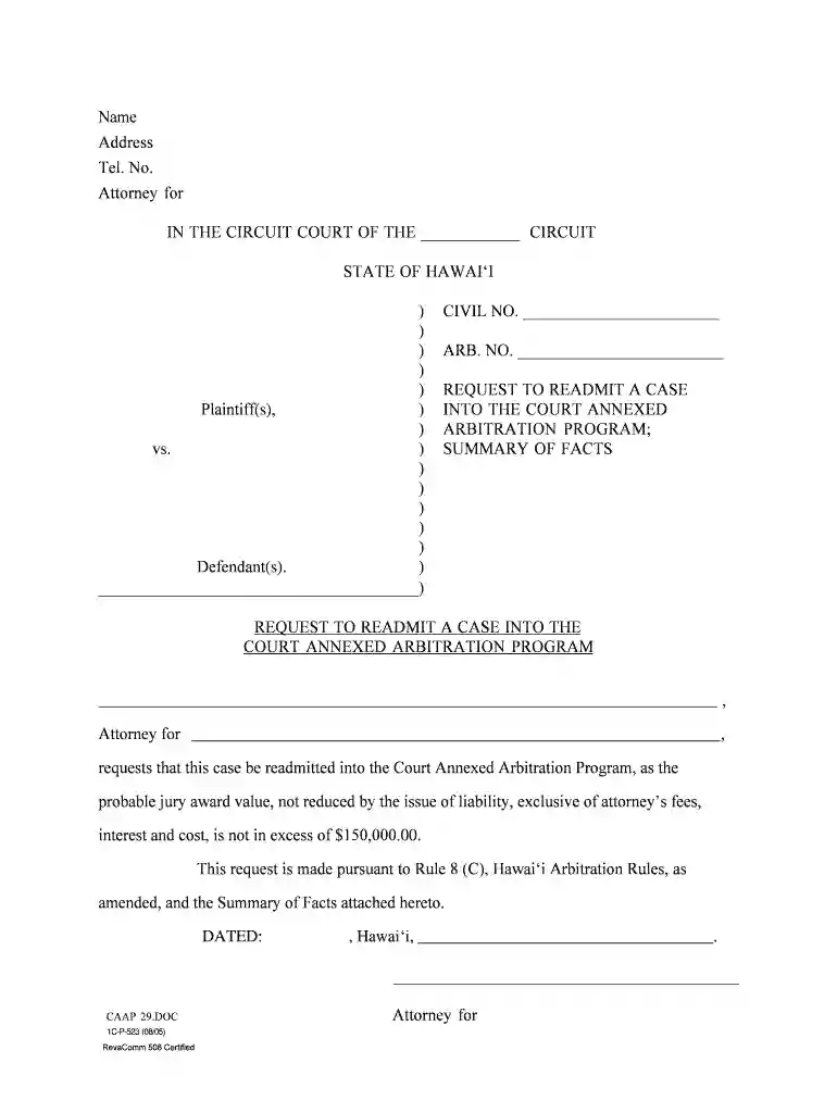 hawaii readmit annexed program Preview on Page 1