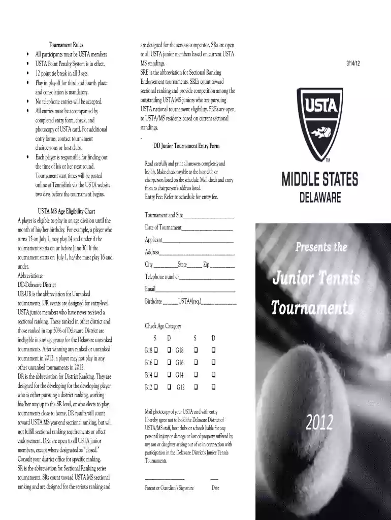 tennis draw template Preview on Page 1