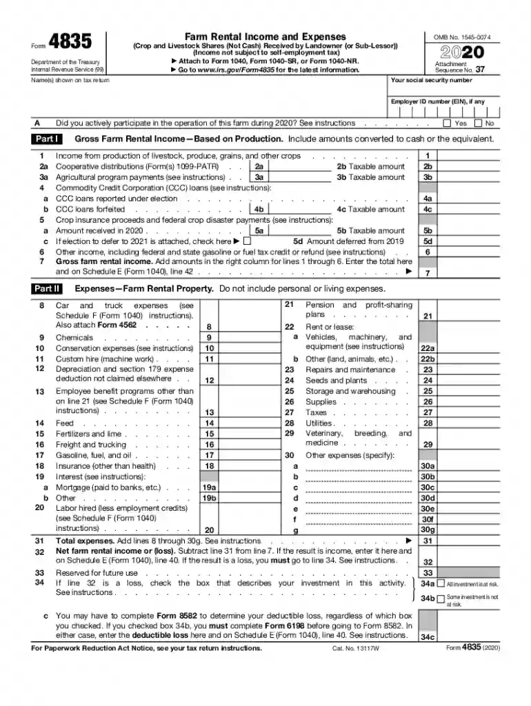 form 4835 Preview on Page 1