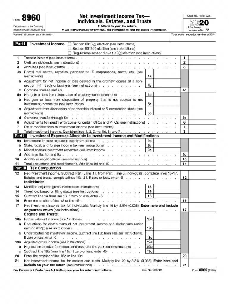 net investment income tax form Preview on Page 1