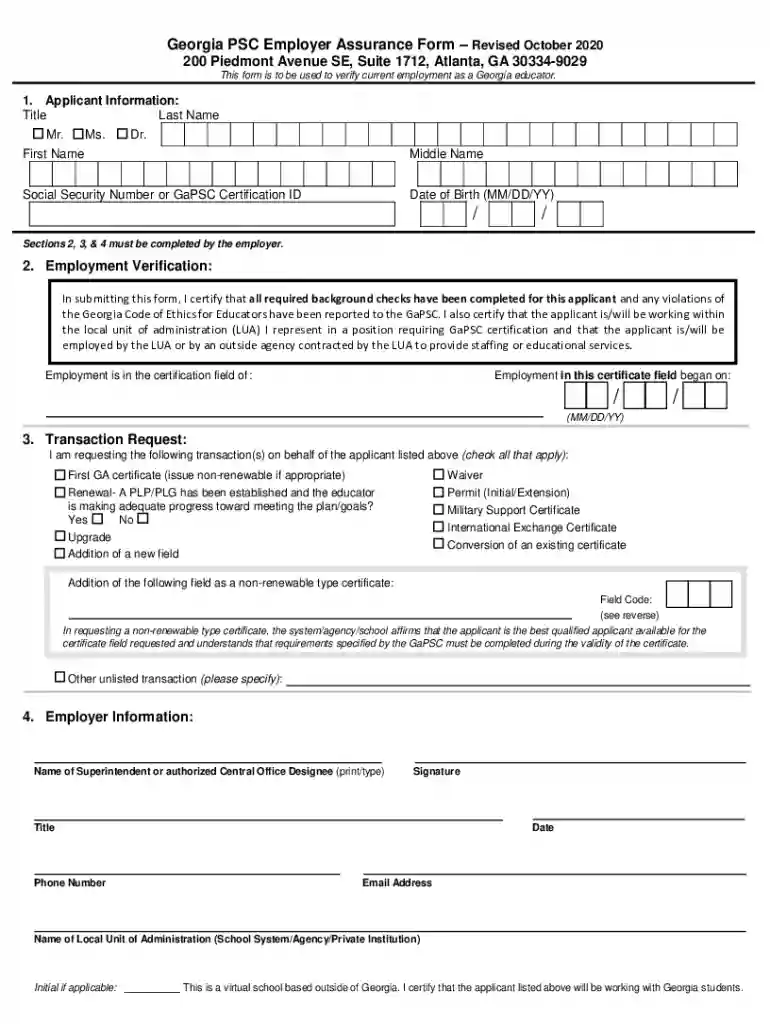 georgia psc assurance online Preview on Page 1