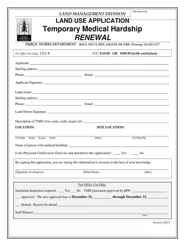 hardship permit for housing Preview on Page 1