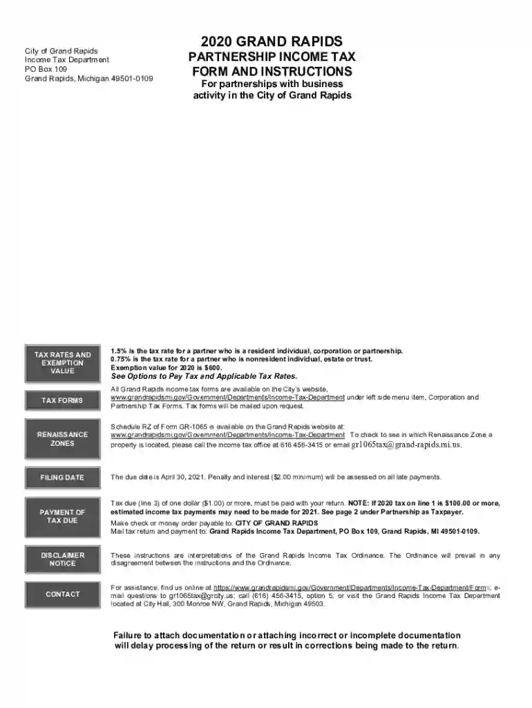 Income Tax Guide for Individuals - Grand Rapids, Michigan Preview on Page 1