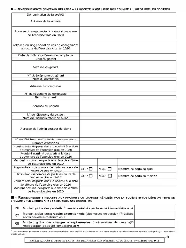 cerfa 2072 Preview on Page 1