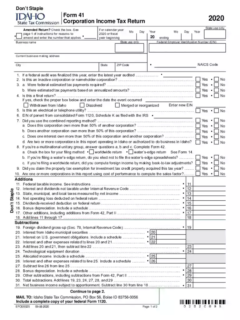 idaho income tax Preview on Page 1