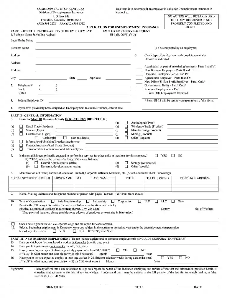 uiclaims portal ky gov Preview on Page 1
