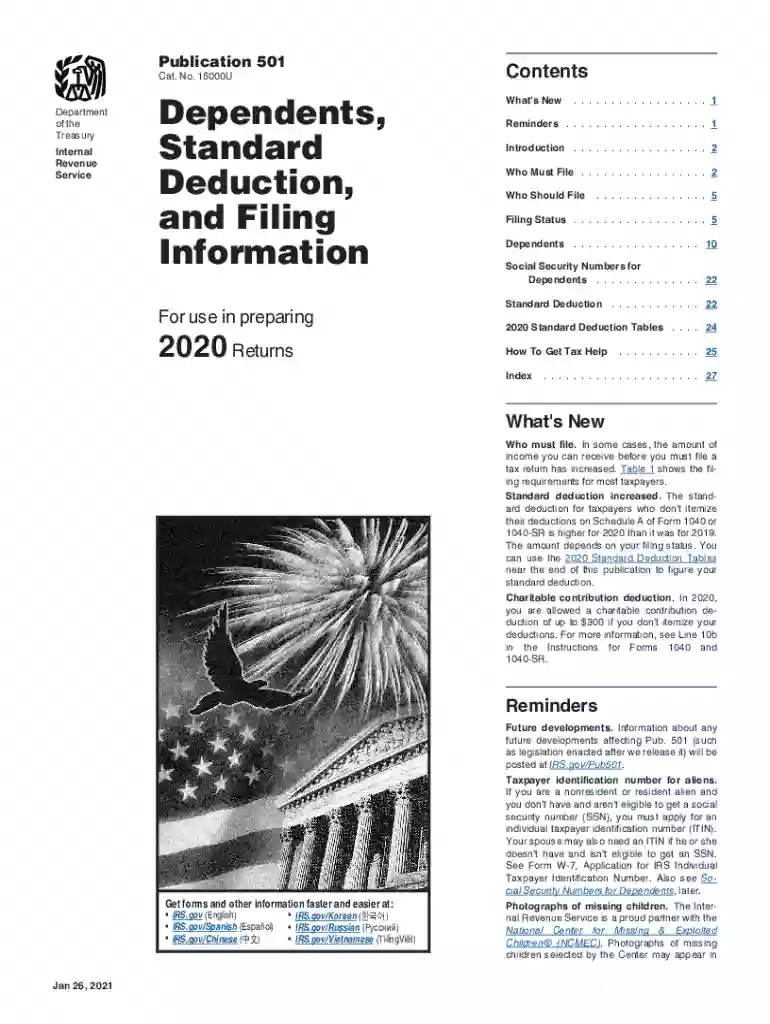 pub 501 Preview on Page 1