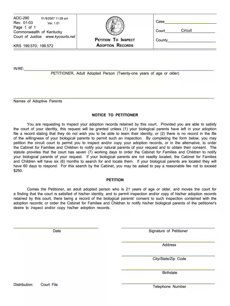 ky aoc forms Preview on Page 1