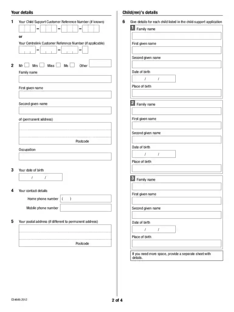 au dhs statutory declaration Preview on Page 1